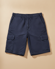 Bermuda Cargo Uomo in Cotone – Tasche Laterali Pratiche - Blu Navy