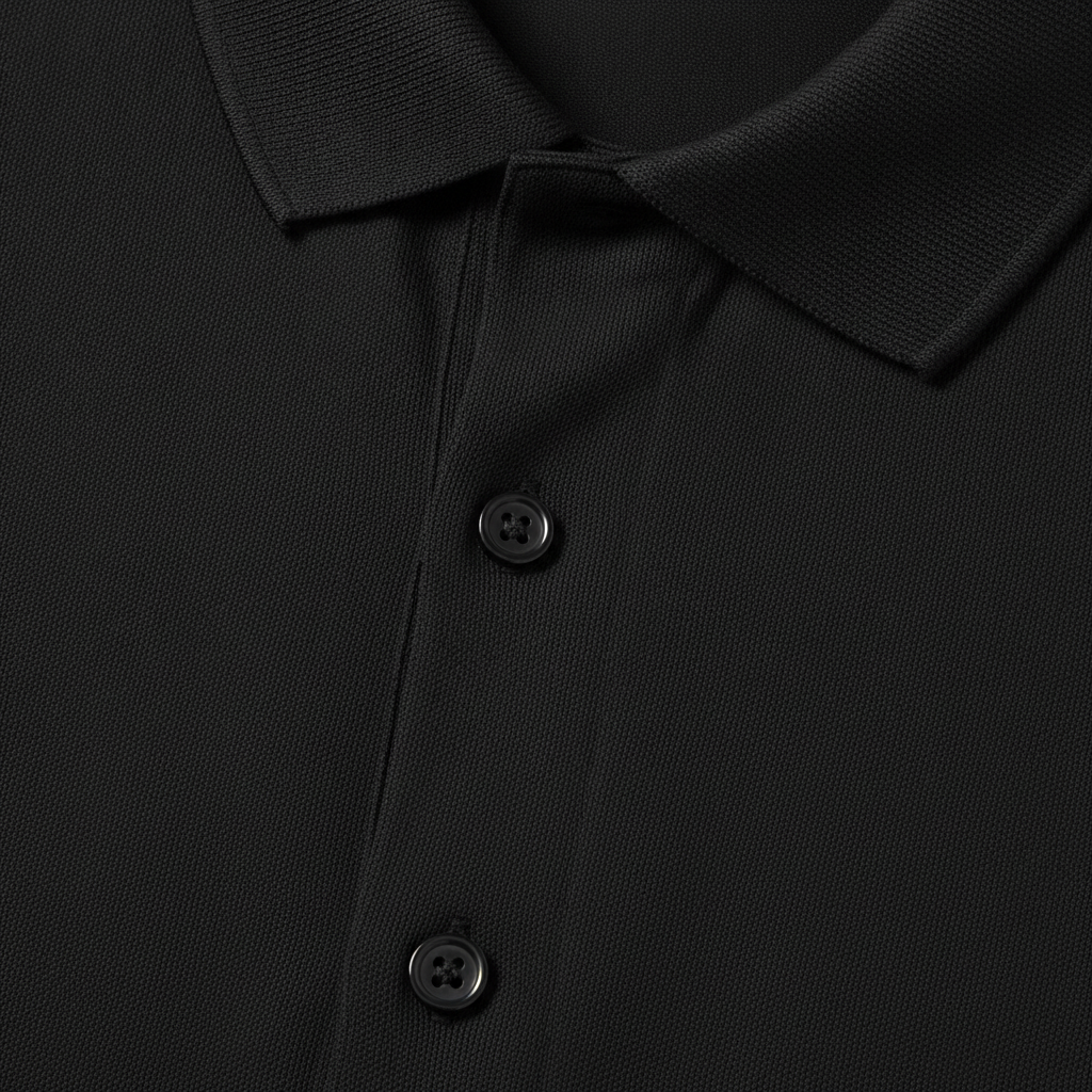 Polo Uomo Slim Fit in Cotone Elasticizzato – Vestibilità Aderente Moderna - dettaglio