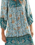 Abito Midi da Donna in Lino Marine – Elegante Camicia con Maniche Corte