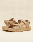 Sandali Sportivi Uomo con Fascette – Comfort e Grip Estivo - Beige