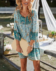 Abito Midi da Donna in Lino Marine – Elegante Camicia con Maniche Corte