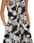 Gabbie Robe Été Donna – Spalline Sottili, Scollo a V e Tasche, Taglio Fluido Spiaggia