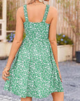 Vestito Emma Donna – Vestito Floreale Collo Quadrato Senza Maniche A-Line Mini con Tasche Estate