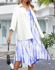 Léa Vestito Midi Donna – Vestito Floreale Senza Maniche A-Line Con Tasche Estate