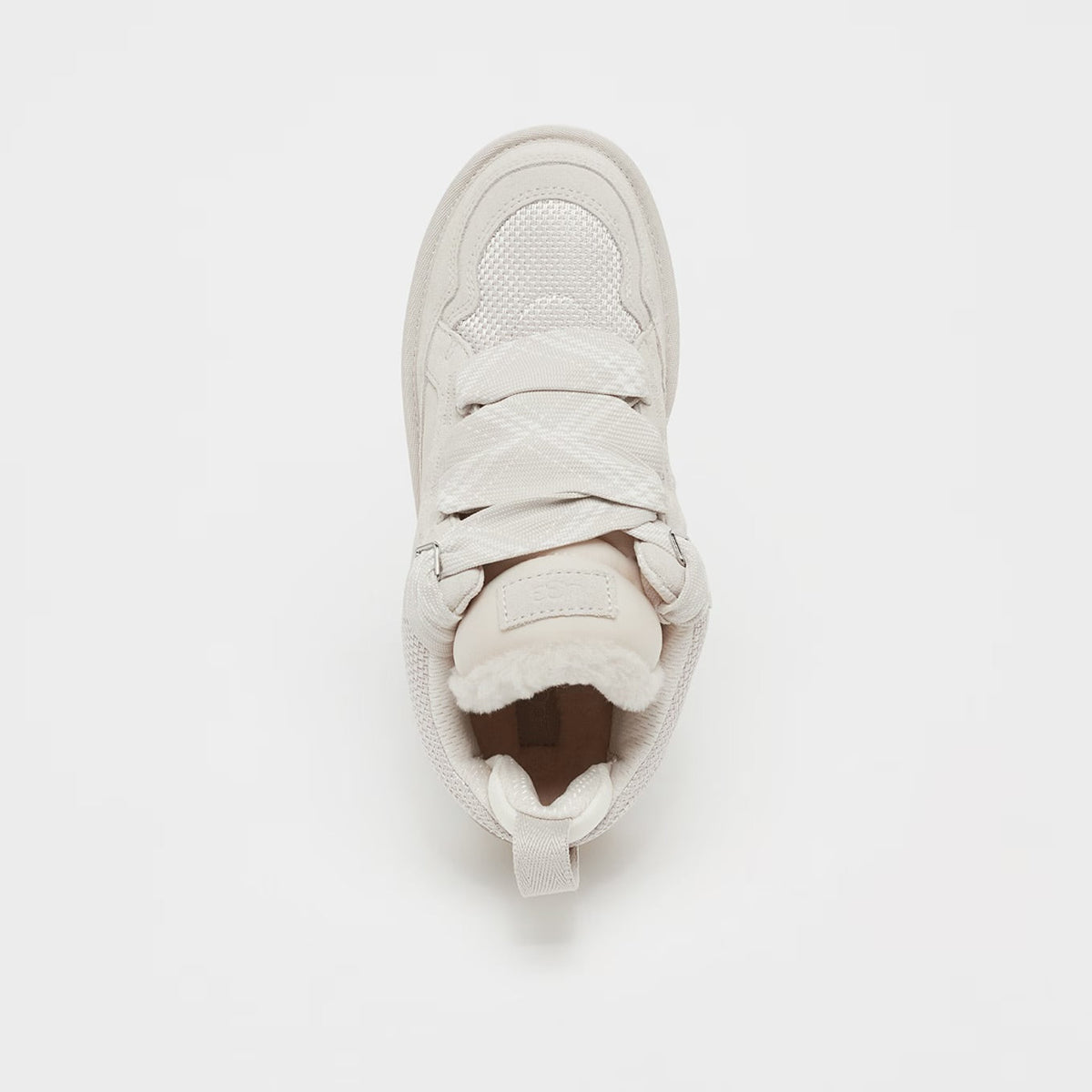 UGG Lowmel Ceramic sneakers donna in pelle scamosciata bianco, dettaglio interno