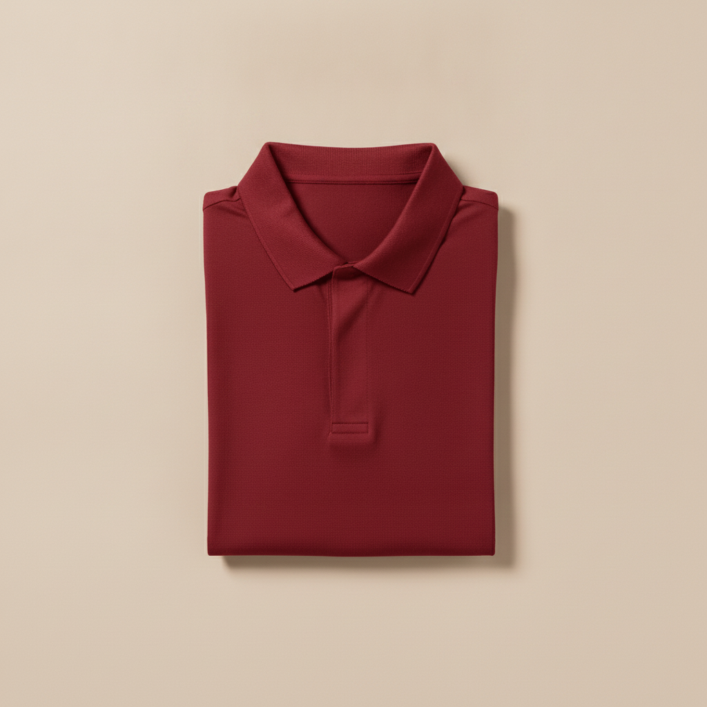 Polo Uomo Slim Fit in Cotone Elasticizzato – Vestibilità Aderente Moderna - Rosso