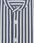 Completo Coordinato Uomo Camicia a Righe Verticali e Pantaloncini - dettaglio