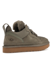 UGG Lowmel Moss Green sneakers donna in pelle scamosciata verde muschio, vista frontale