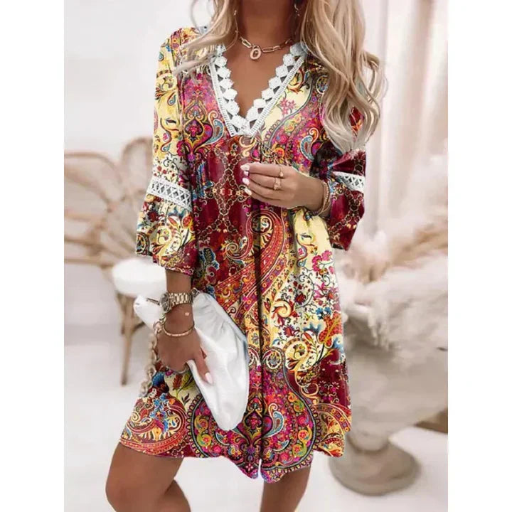 Cassandra Summer Dress - Lightness florel ed Elegance rilassato