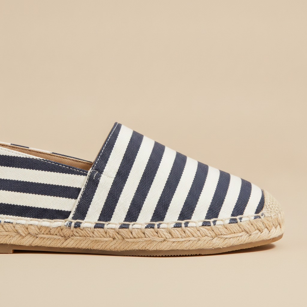 Espadrillas Uomo a Righe – Stile Mediterraneo Vivace - vista laterale
