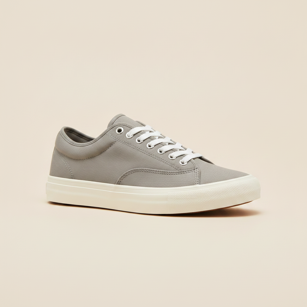 Sneakers Uomo Skate in Tela – Robuste e Casual Streetwear - Grigio