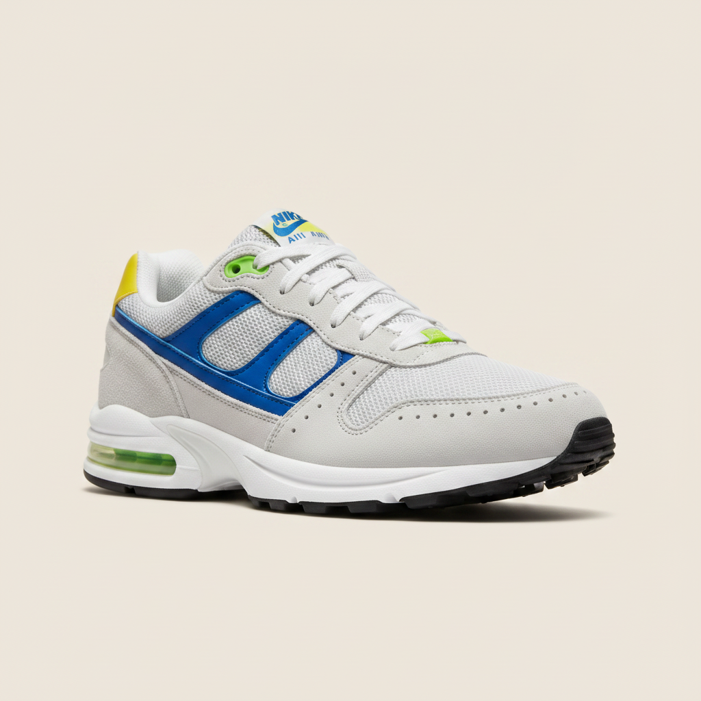 Sneakers Uomo Retro Runner Multicolor – Stile Anni '90 Vivace - vista 3-4