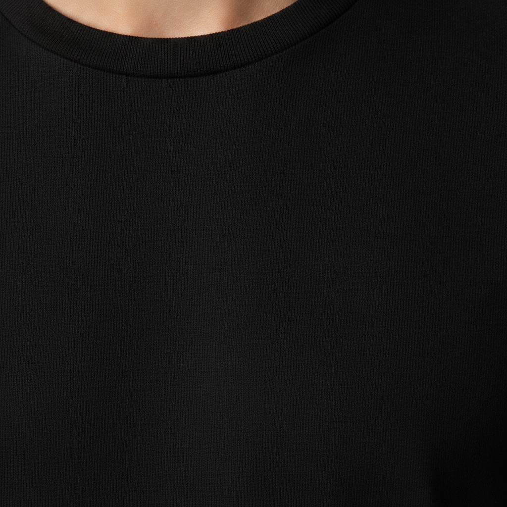 T-shirt Uomo Girocollo Slim Fit – Vestibilità Aderente Moderna - dettaglio