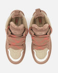 UGG Lowmel Rocky Oak sneakers donna in pelle scamosciata marrone quercia, vista posteriore