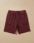 Pantaloncini Sportivi Uomo in Cotone – Casual Rilassati Estivi - Bordeaux