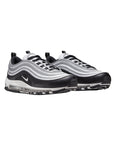 Nike Air Max 97 Bianco Nero Argento Metallico Uomo Sneakers Moderne