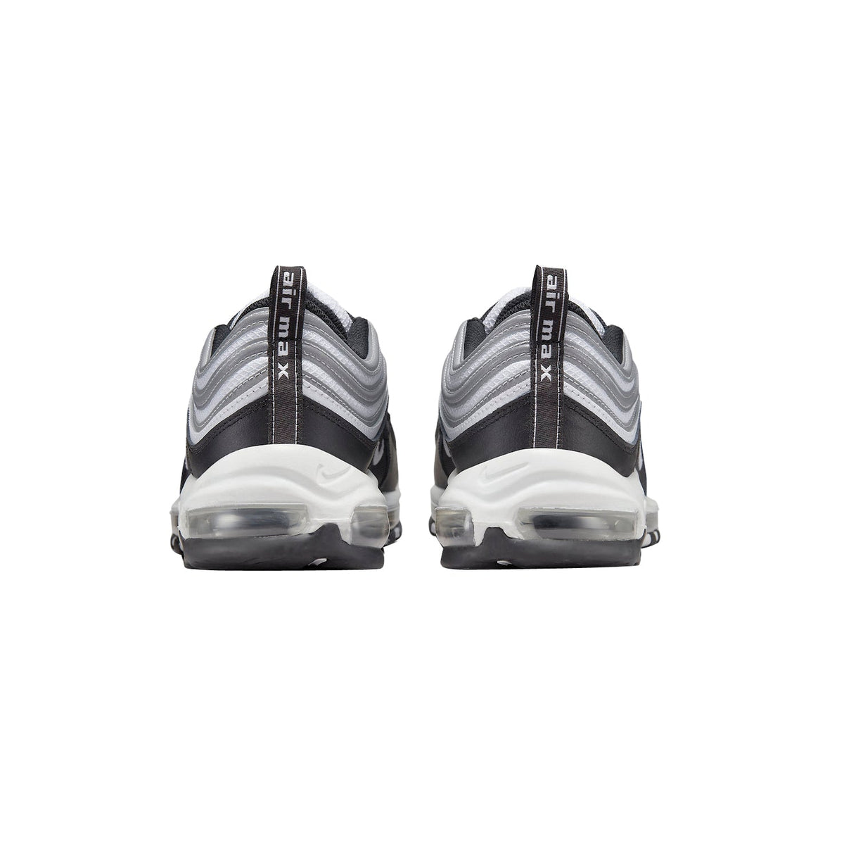 Nike Air Max 97 Bianco Nero Argento Metallico Uomo Sneakers Moderne