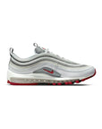 Nike Air Max 97 Grigio Argento Rosso Varsity Uomo Sneakers Iconiche