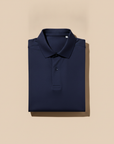 Polo Uomo in Cotone Mercerizzato – Finitura Lucida Premium - Blu Navy