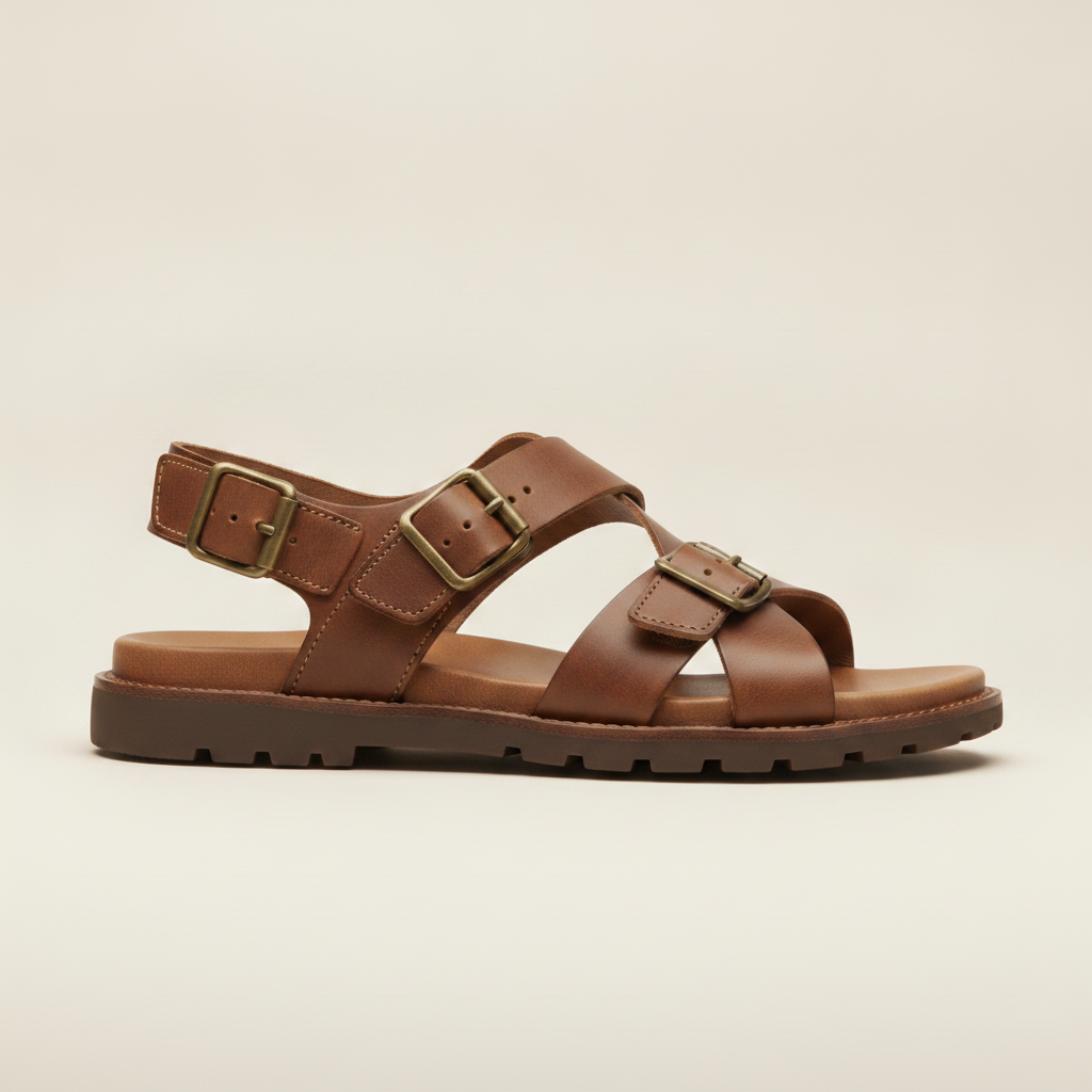 Sandali Uomo in Pelle – Eleganti e Comodi Estivi - vista laterale