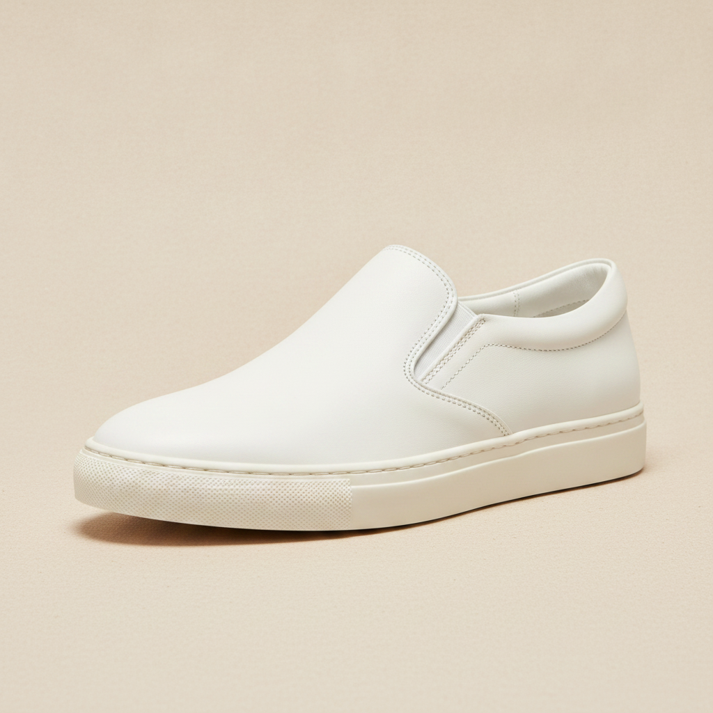 Sneakers Uomo Slip-On in Pelle – Senza Lacci Eleganti e Comode - dettaglio