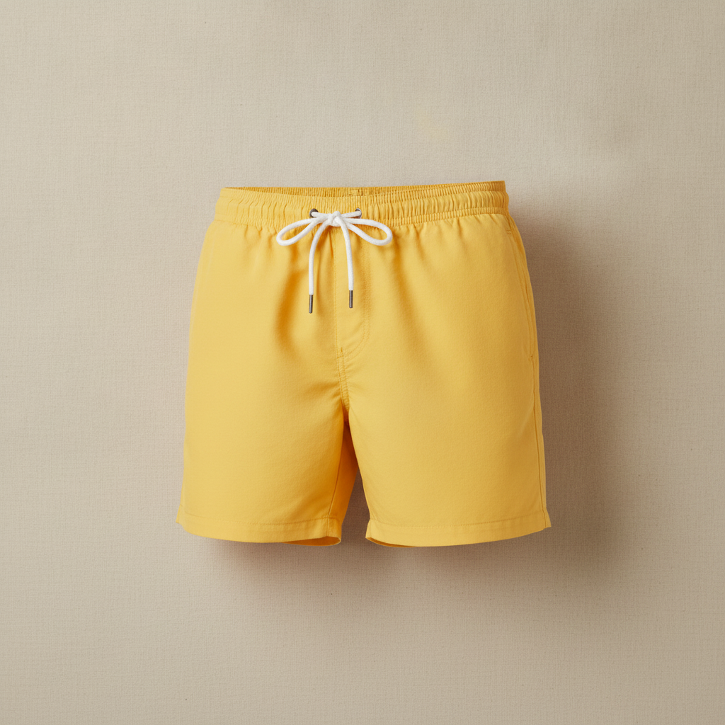 Costume Uomo a Righe Quick-Dry – Stile Nautico Mediterraneo - Blu e Giallo