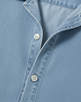 Completo Coordinato Uomo Camicia Denim Leggero e Pantaloncini - dettaglio