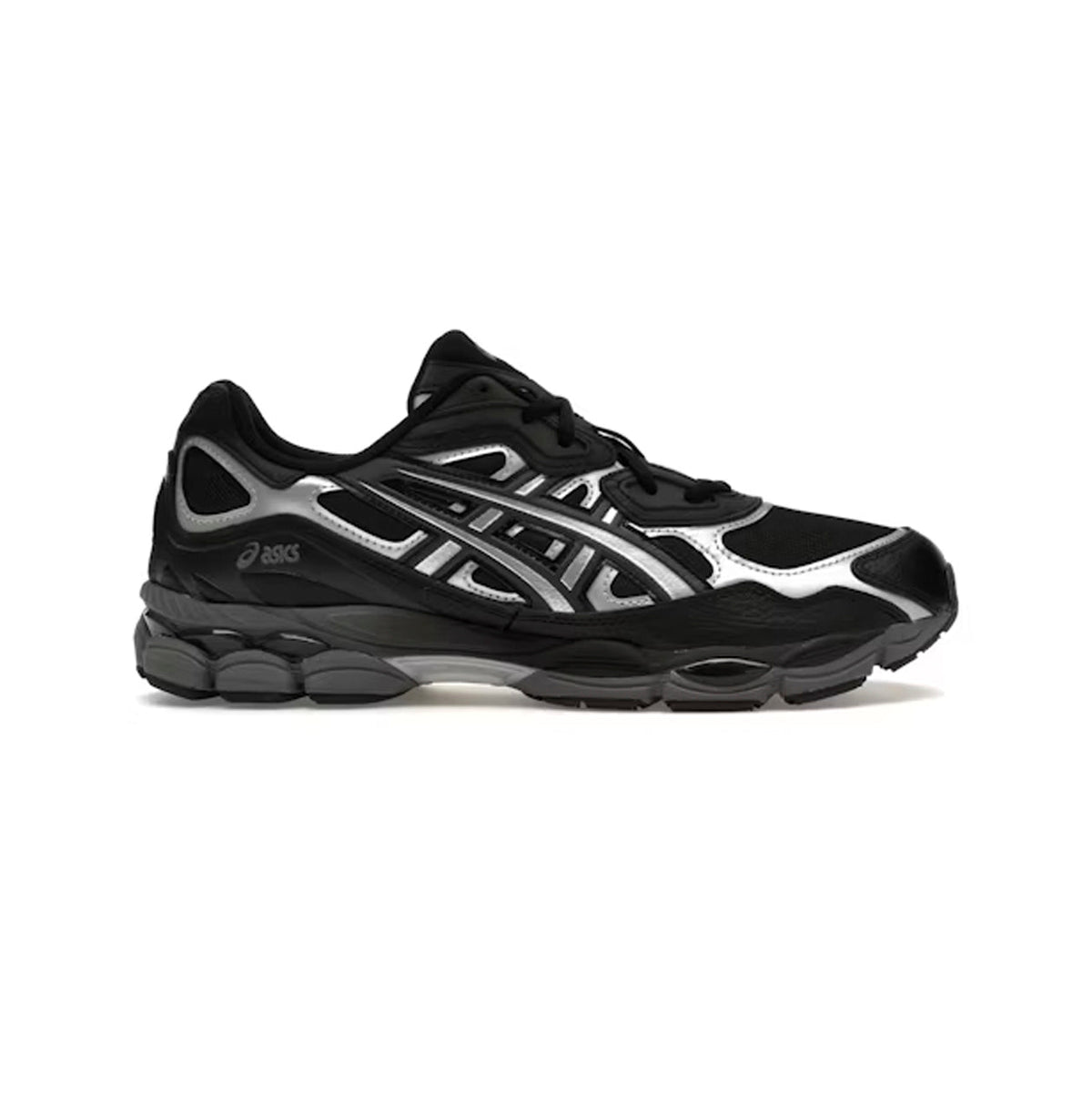 Asics GEL-NYC Black Graphite Grey sneakers uomo e donna in nero grigio - vista laterale