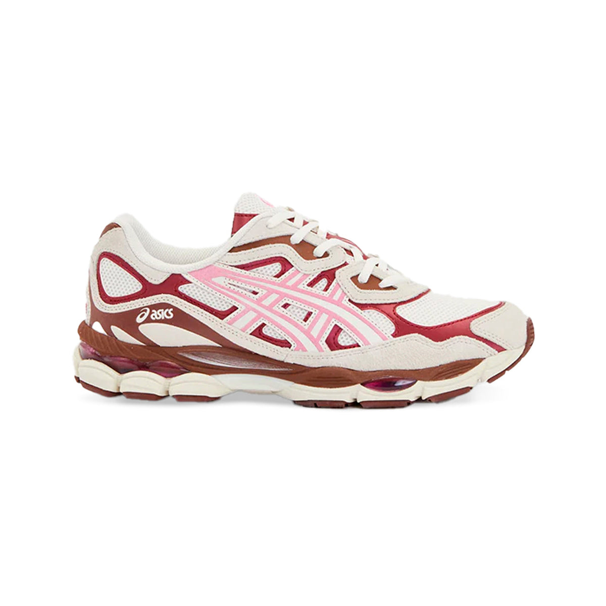 Asics GEL-NYC Cream Sweet Pink sneakers uomo e donna in crema rosa - vista laterale