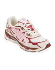 Asics GEL-NYC Cream Sweet Pink sneakers uomo e donna in crema rosa - vista frontale