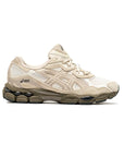 Asics GEL-NYC Cream Putty sneakers uomo e donna in crema beige - vista laterale