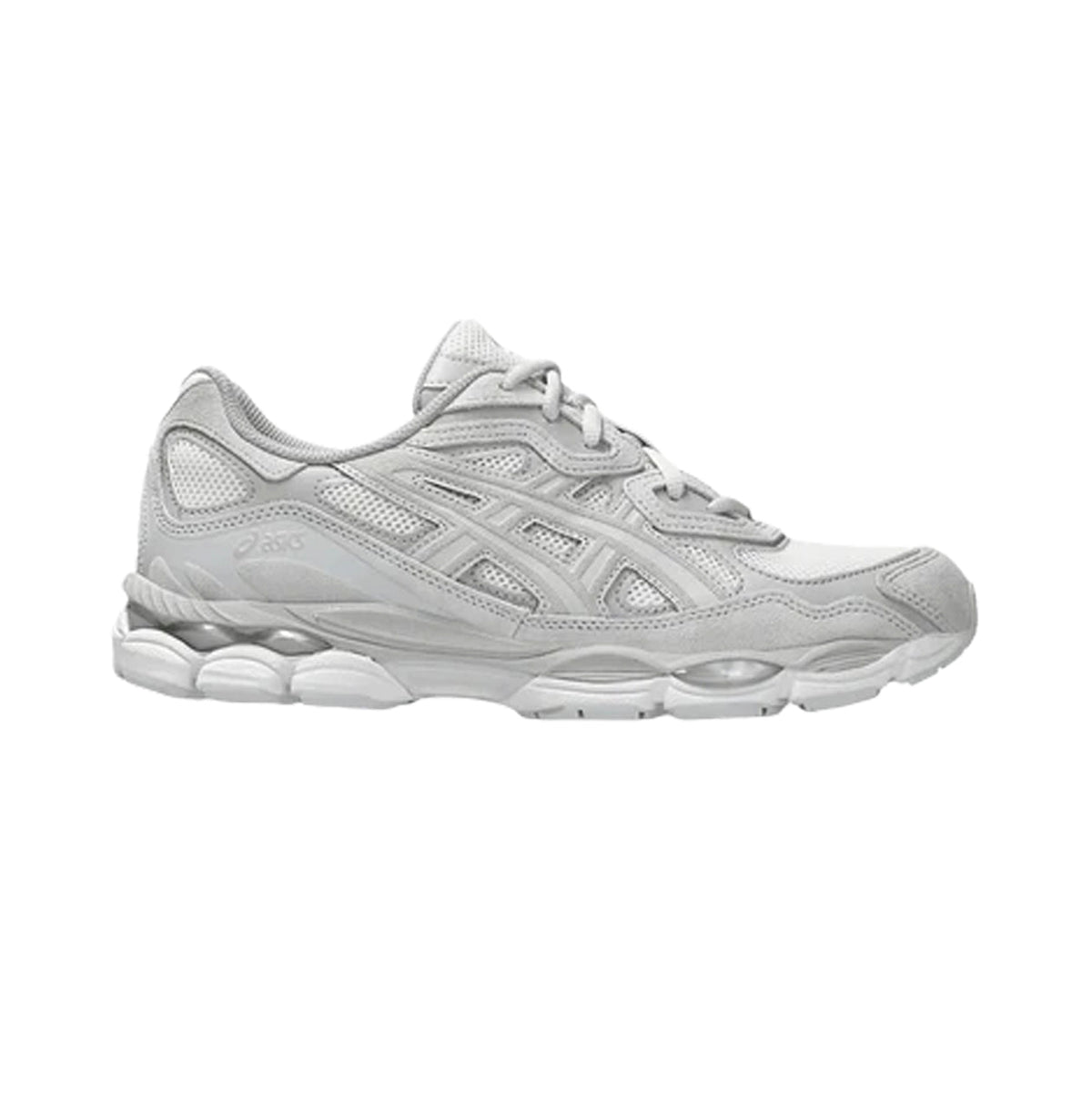 Asics GEL-NYC Cream Cloud Grey sneakers uomo e donna in crema grigio - vista laterale