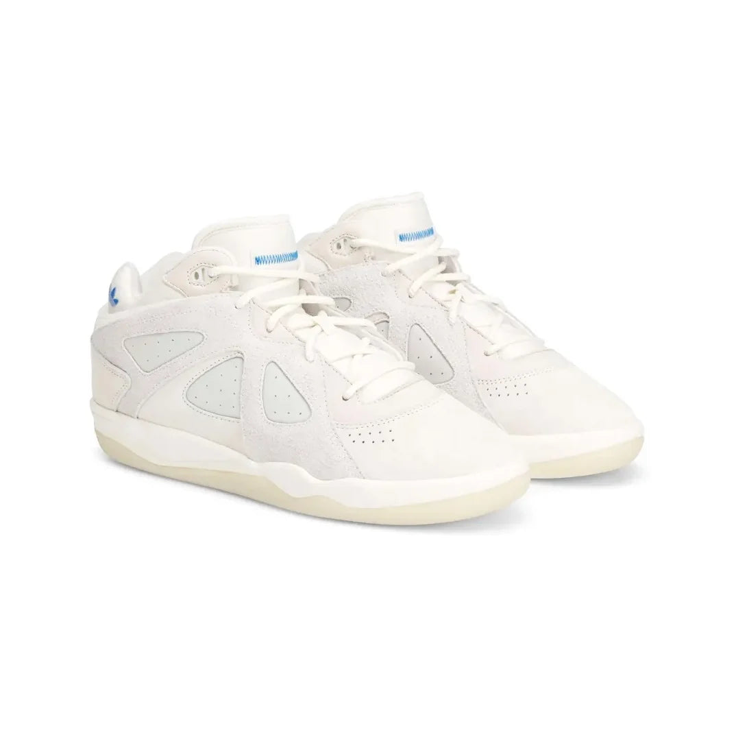 Adidas BadBo 1.0 Resilience x Bad Bunny sneakers basse donna in bianco blu - vista frontale