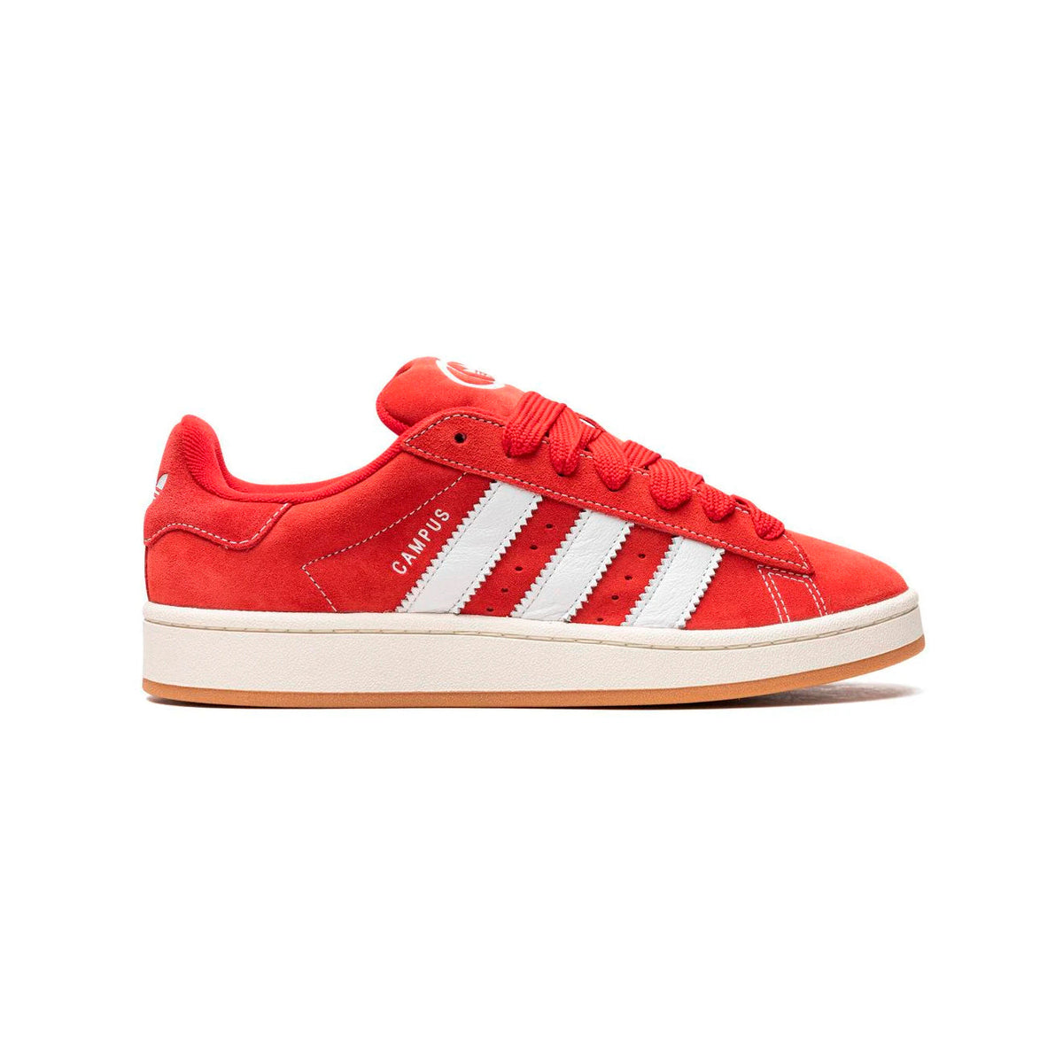 Adidas Campus 00s Better Scarlet Clear White sneakers basse uomo e donna in bianco rosso - vista laterale