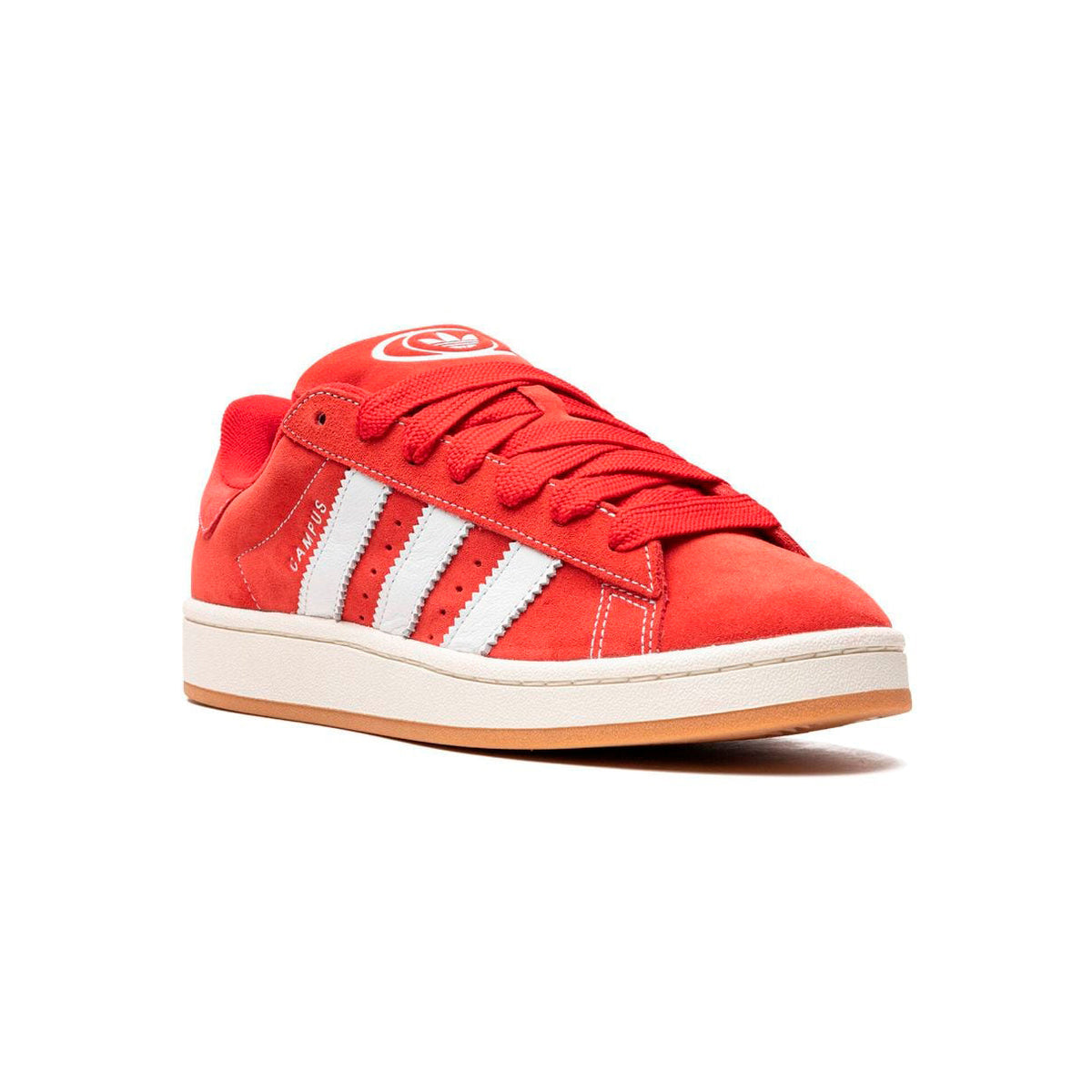 Adidas Campus 00s Better Scarlet Clear White sneakers basse uomo e donna in bianco rosso - vista frontale
