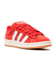 Adidas Campus 00s Better Scarlet Clear White sneakers basse uomo e donna in bianco rosso - vista frontale