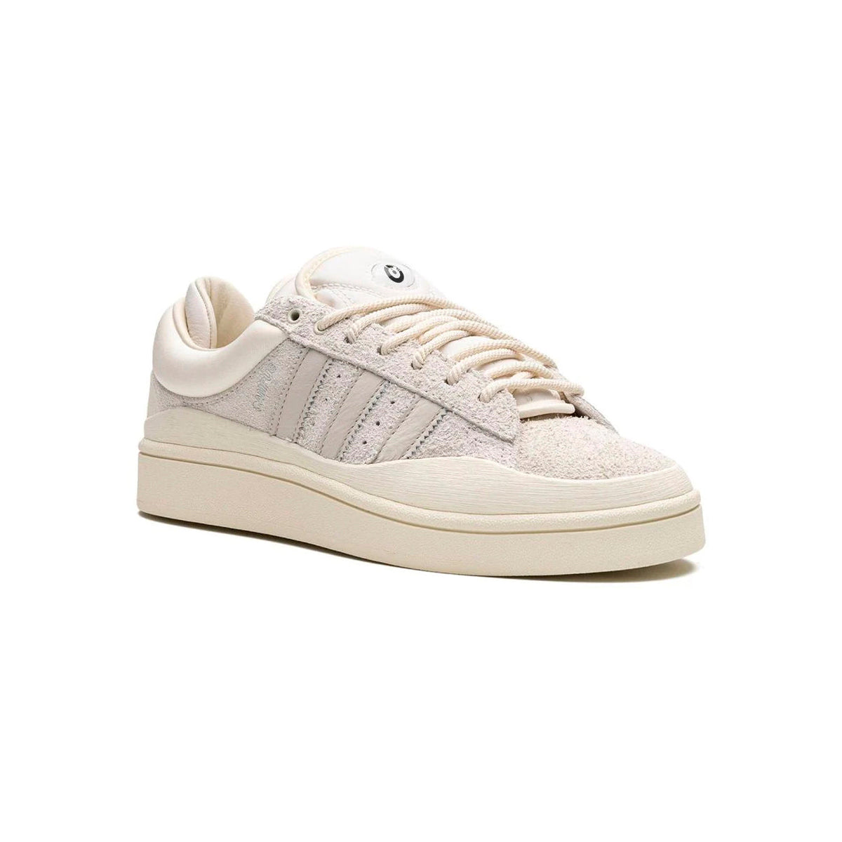Adidas Campus 80s Light Light Cloud White x Bad Bunny sneakers basse uomo e donna in bianco - vista frontale
