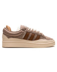 Adidas Campus 80s Light Chalky Brown x Bad Bunny sneakers basse uomo e donna in marrone - vista laterale