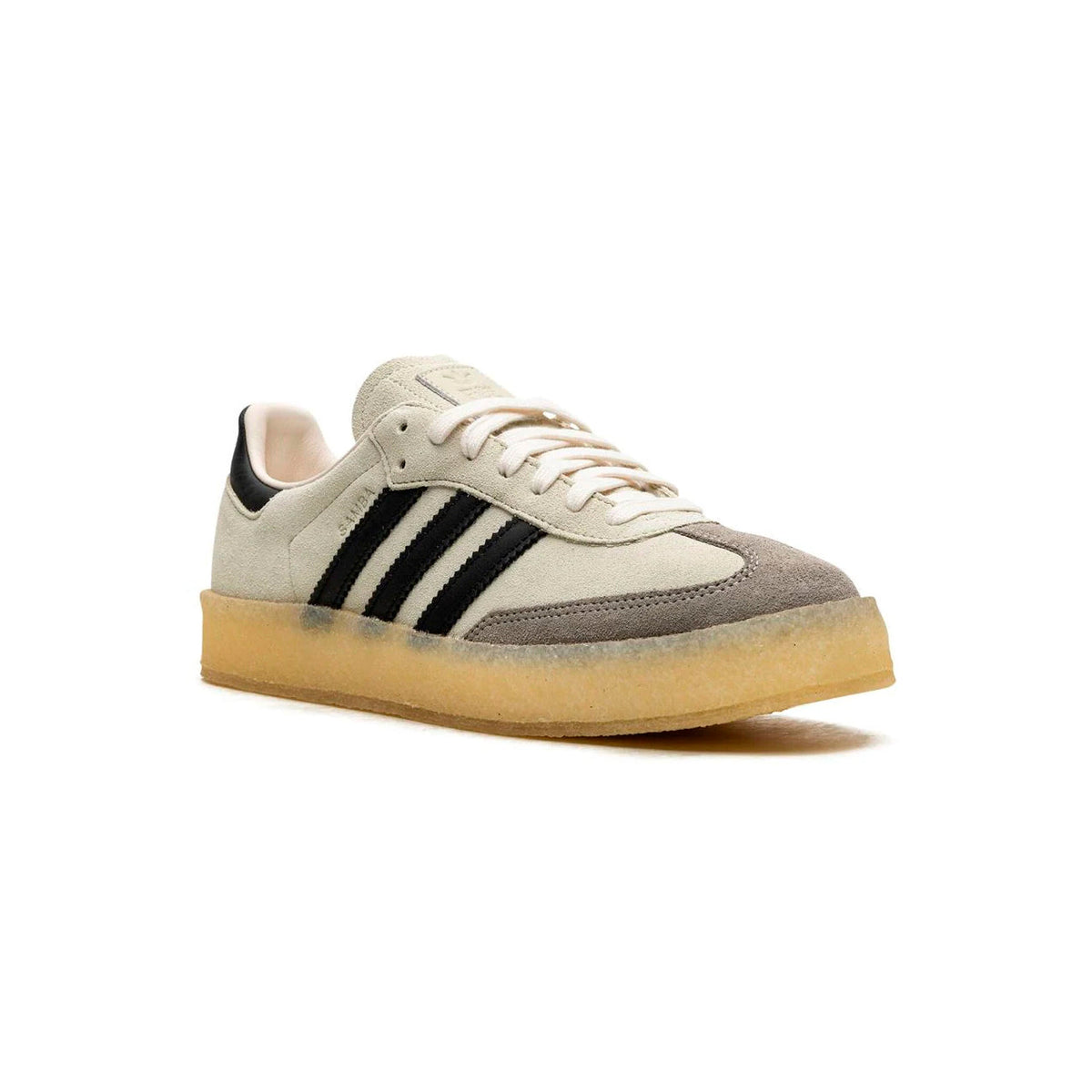 Adidas Samba White Black x Clarks sneakers basse uomo e donna in bianco nero - vista frontale