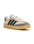 Adidas Samba White Black x Clarks sneakers basse uomo e donna in bianco nero - vista frontale