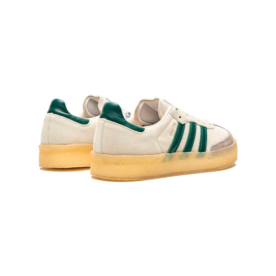 Adidas Samba White Green x Clarks sneakers basse uomo e donna in bianco verde - dettaglio suola