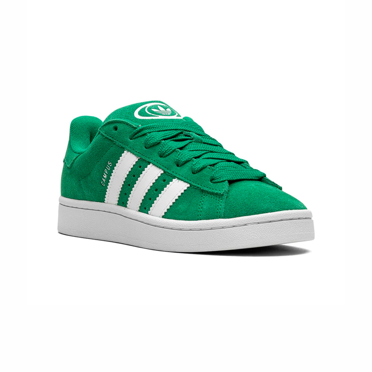 Adidas Campus 00s Green Cloud White sneakers basse uomo e donna in bianco verde - vista frontale