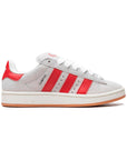 Adidas Campus 00s Crystal White Better Scarlet sneakers basse uomo e donna in bianco rosso - vista laterale