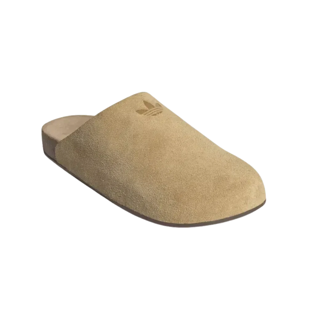 Adidas Adimule Golden Beige Gum ciabatte uomo e donna in beige - vista frontale