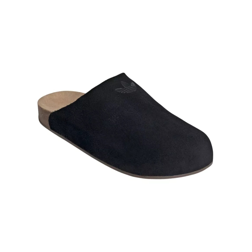 Adidas Adimule Black Gum ciabatte uomo e donna in nero - vista frontale