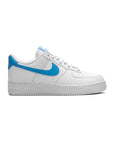 Nike Air Force 1 Low Bianco con Swoosh Azzurro Next Nature