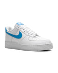 Nike Air Force 1 Low Bianco con Swoosh Azzurro Next Nature
