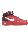 Nike Air Force 1 Mid '07 Rosso Universitario con Swoosh Bianco