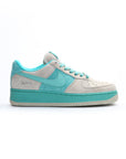 Nike Air Force 1 Low Sabbia con Swoosh Tiffany Blu Acqua