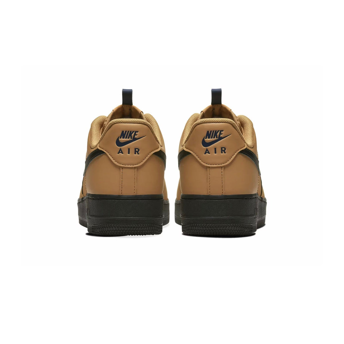 Nike Air Force 1 Low Marrone Wheat con Swoosh Nero